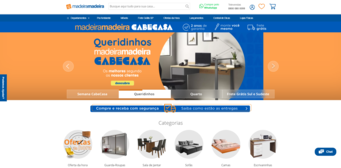 Site do ecommerce Madeira Madeira